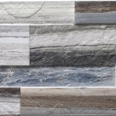 Palissandro Marble Look Tile 3-D Decor 6" x 24" - Multicolor