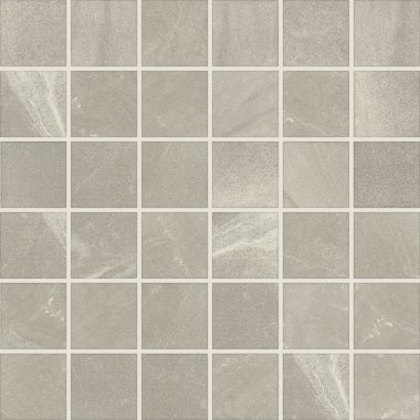 Merit 2" x 2" Mosaic Tile 12" x 12" - Light Gray
