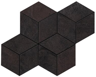 Blaze Esagona Mosaic Tile "Polished" 14" x 12" - Iron