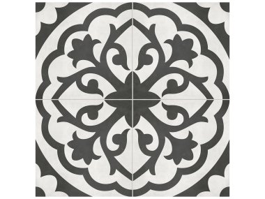 Form Monochrome Lotus Deco Tile 8" x 8" - Multi