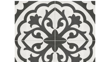 Form Monochrome Lotus Deco Tile 8