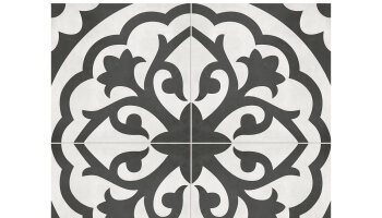 Form Monochrome Lotus Deco Tile 8