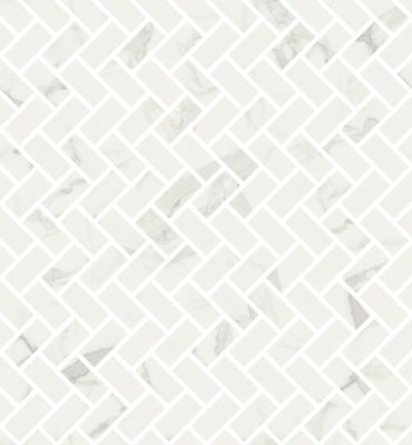 Marmorea Lisca Mosaic Tile 12" x 12.5" - Statuario