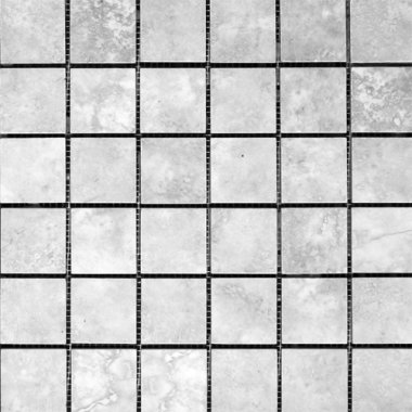 Alabastrino Tile Mosaic 2" x 2" - Grey/White