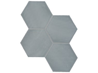 Teramoda 6" Hexagon Tile - Sterling