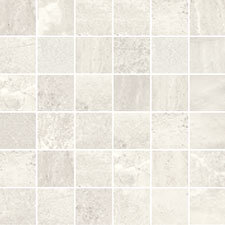 Blast Tile 2" x 2" Mosaic 12" x 12" - Bianco