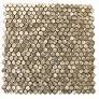 Metal Tile Medium Hexagon Aluminum 12" x 12" - Gold