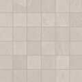 Brazilian Slate (Porcelain Tile) 12" x 12" - Oxford White 2" x 2" Mosaic