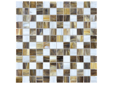 Baroque 1" x 1" Mosaic Tile 12" x 12" - Peperino