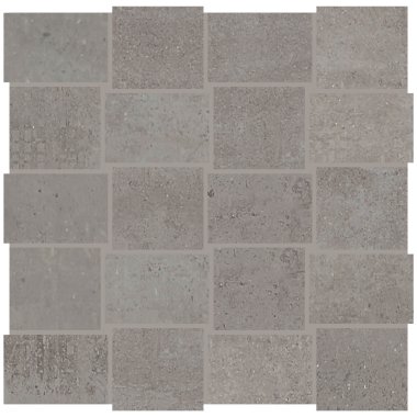 Union Basketweave Mosaic Tile 2" x 3" - Gray