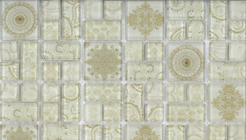 Floral Mosaic Blend Tile 12