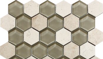 Bali Mantra - Hexagon Mosaic Tile - 11.8