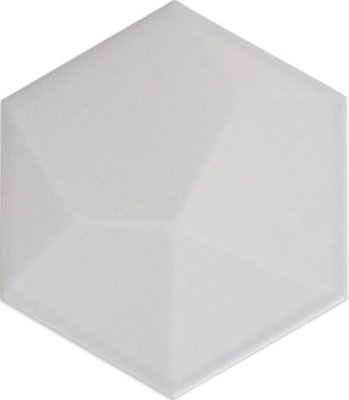 Hexagono Tile Piramidal Matte 6" x 6" - Perla
