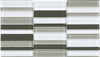 Bliss Element Glass Tile Straight Stacked Mosaic 1