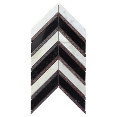 Art Lava Chevron Tile 9.88" x 15.43" - Verona