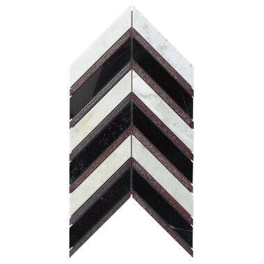 Art Lava Chevron Tile 9.88" x 15.43" - Verona