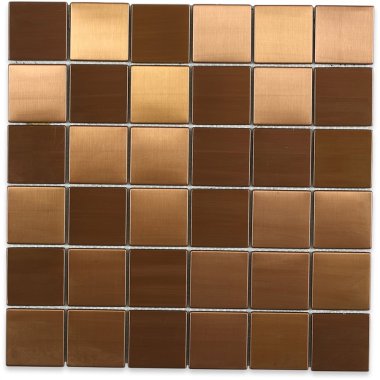 Metal Square Tile 11.75" x 11.75" - Copper