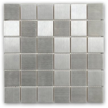 Metal Square Tile 11.75" x 11.75" - Stainless