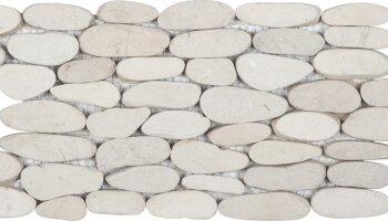 Pebble Matte Stacked Sliced Interlocking Tile 6