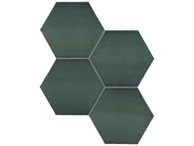 Teramoda 6" Hexagon Tile - Emerald