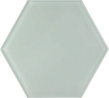 Vetro Hexagon 6" x 6" - Crystal Blue