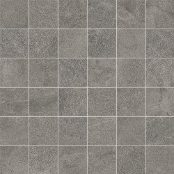 Blue Savoy Mosaic Tile 12" x 12" - Grey