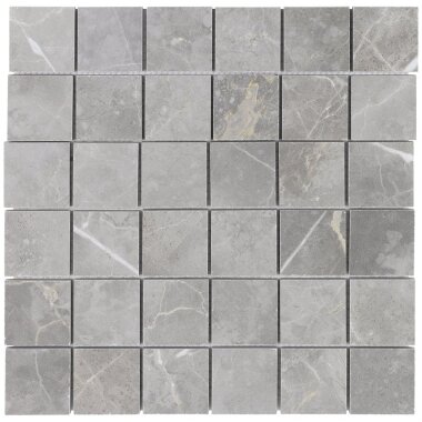 Marmi D'ltalia Mosaic Tile 12" x 12" - Grigio Imperiale