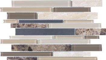 Bliss Stainless Glass Tile Mosaic - Woodland Park