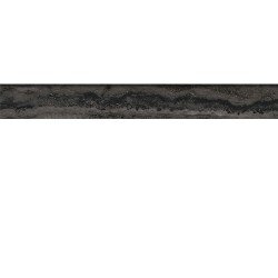 Via Appia Vein Cut Bullnose Tile 3" x 24" - Dark