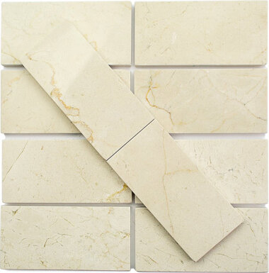 Crema Marfil Tile 3" x 6" - Polished