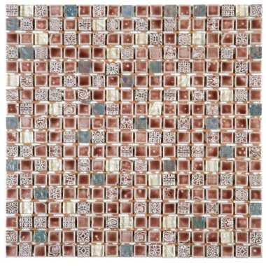 Glass Tile Decor 5/8" x 5/8" - Caramel