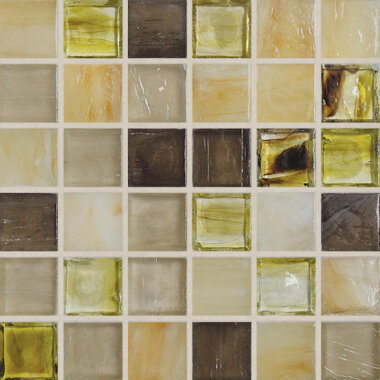 Blended Ice Glass Tile 1" x 1" - JM0011