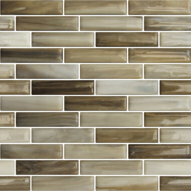 Sonic Fusion Glass Tile 1" x 4" - Meteor