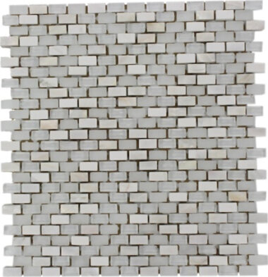 Gem Glass Tile 3/8" x 5/8" - Pearl Star Bright