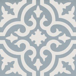 Anthology Smalta Original Bali Deco Tile 8" x 8" - Light Blue