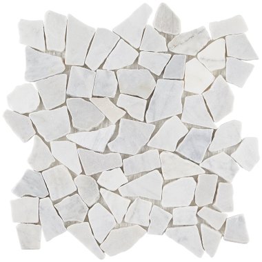 Pebblestone Tumbled Tile 11.81" x 11.81" - Carrara