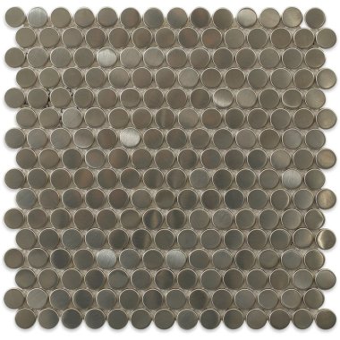 Metal Circle Tile 11.75" x 11.75" - Stainless