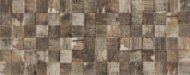 Flair Wood-Look Tile, 3-D Decor 12" x 32" - Grey / Brown