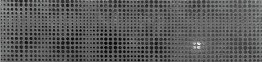 Artistic Etched Dots Mosaic Tile - 3" x 12" - Black