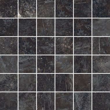 Ardesie 2" x 2" Mosaic Tile 11.81" x 11.81" - Dark