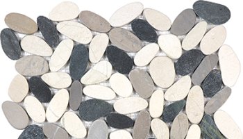 Spa Pebbles Flat Mosaic 12