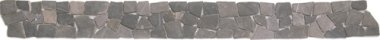 Marble Stone Tile Opus Mosaic Interlocking Border 4" x 12" - Grey