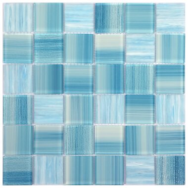 Kalama Mosaic Tile 11.81" x 11.81" - Sea