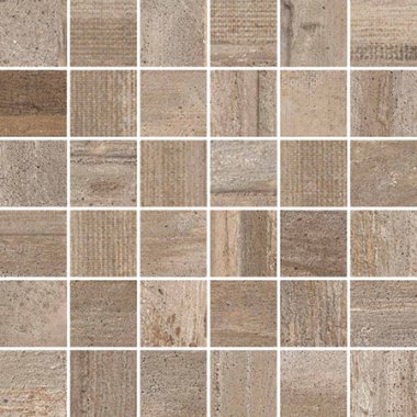 Allegria Wood Look Mosaic Tile - 2" x 2" - Noce
