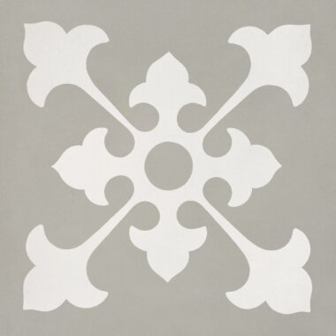 Bati Orient Cement Tile Decor Classic 8" x 8" - Off White/Taupe