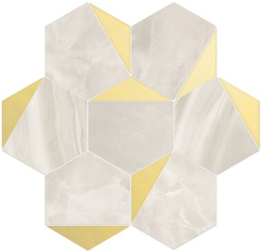 Esagona Tile 11.8" x 11.1" - Ambra