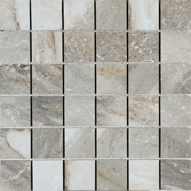 Castle Mosaic Tile 12" x 12" - Grey