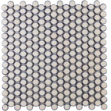 Simple 2.0 Penny Rounds Tile 11.49" x 12.32" - Custard