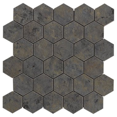Artile Hexagon Mosaic Tile 11.02" x 11.41" - Sage Gray