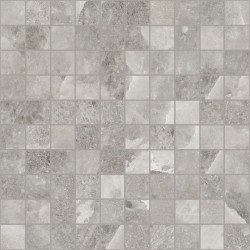 Rock Salt 1"x1" Mosaic Natural Tile 12" x 12" - Celtic Grey